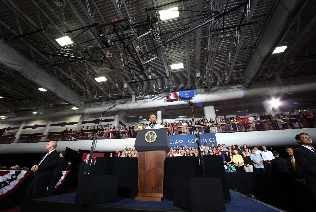 2015: President Barack Obama in La Crosse